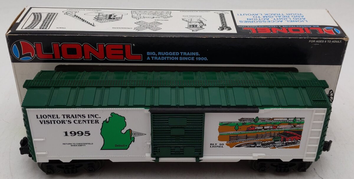 Lionel 6-19934 O Gauge Visitors Center Boxcar #1995 EX