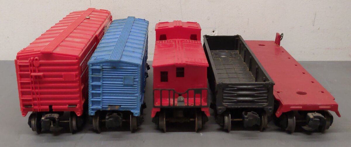 Lionel Vintage O Gauge Freight Cars: 6047, 6042, 6044, 6809, 6470 [5] VG