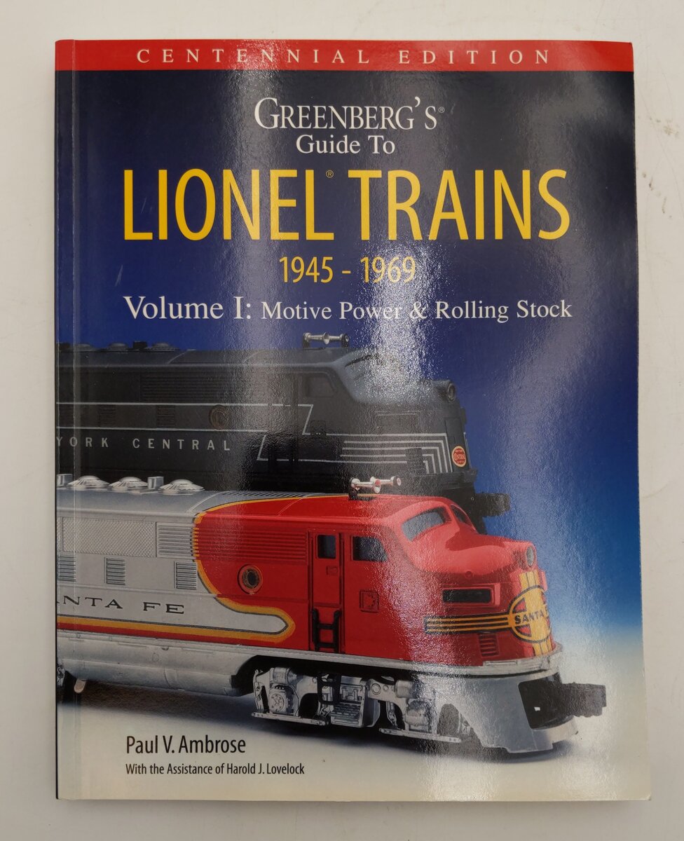 Greenberg's Guide to Lionel Trains 1945-1969 Vol.1 Paperback By Paul V Ambrose EX
