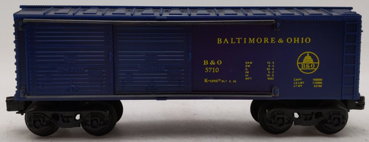 K-Line K5710 Baltimore & Ohio Automobile Car w/2 Automobiles VG/Box