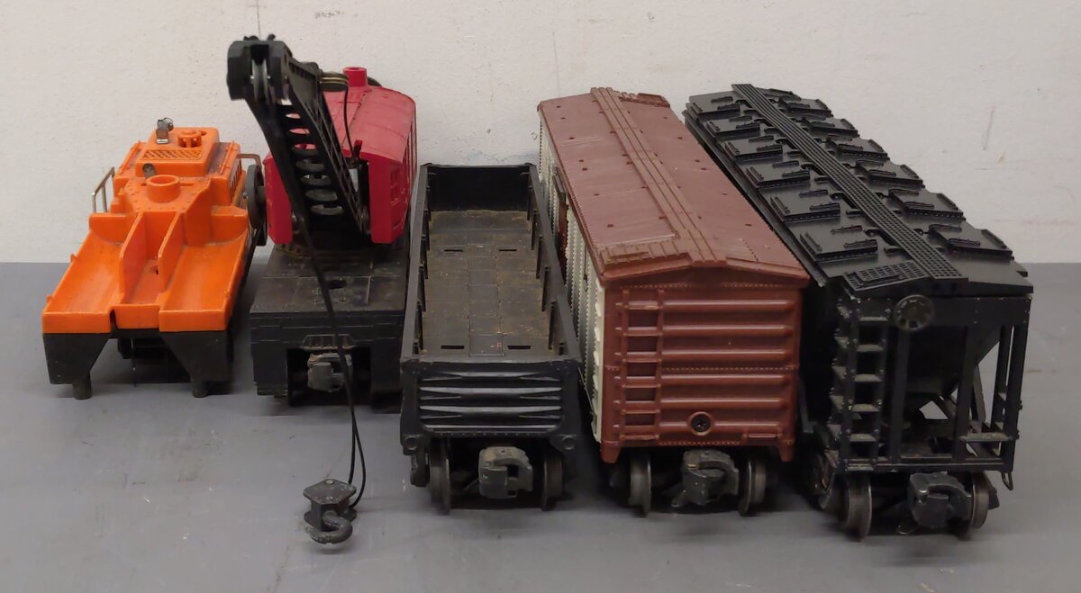 Lionel Vintage O Gauge Freight Cars: 3927, 36621, 6560, 546446, 6462 [5] EX