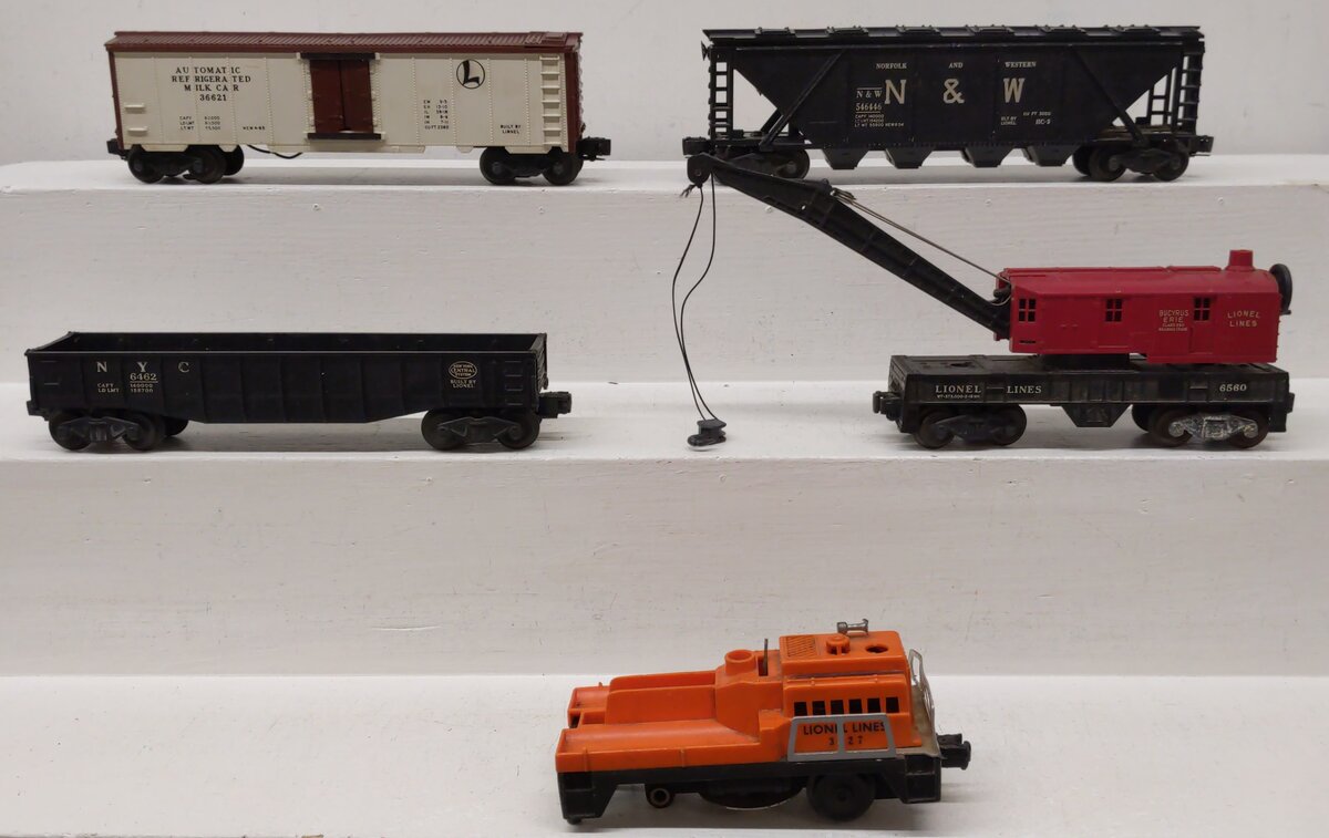 Lionel Vintage O Gauge Freight Cars: 3927, 36621, 6560, 546446, 6462 [5] EX