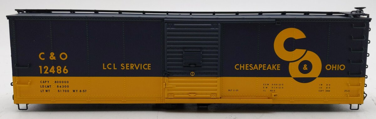 Atlas 3001614-2 O Gauge Chesapeake & Ohio Rebuilt USRA 40' Steel Boxcar #12486 EX