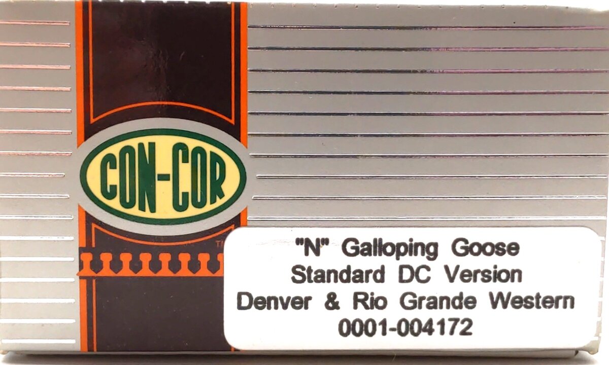 Con-Cor 0001-004172 N Denver & Rio Grande Western Galloping Goose Locomotive LN/Box
