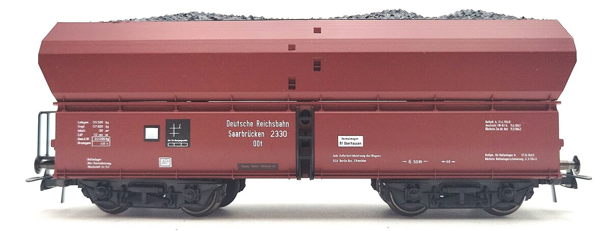 Roco 46242 HO Scale DB Self-Discharge Wagon Car LN/Box