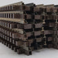 Atlas 6050 O Nickel Silver 10" Straight Track with Brown Ties (12) EX