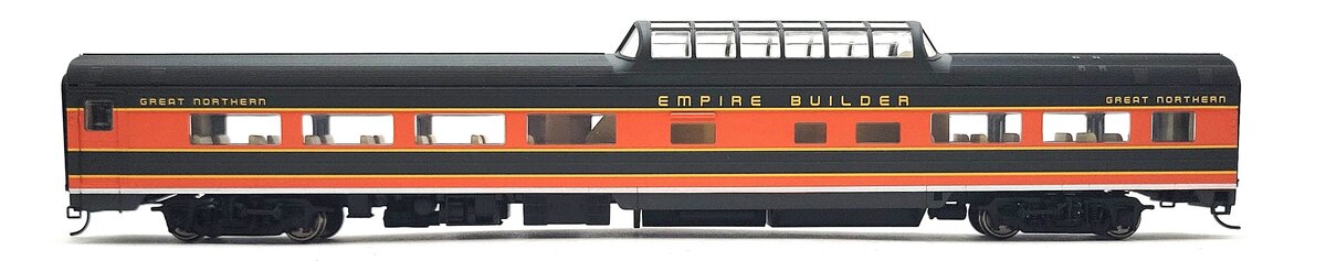 Walthers 932-9093 HO Empire Builder Budd 48-Seat Vista Dome Coach w/ Lighting LN/Box