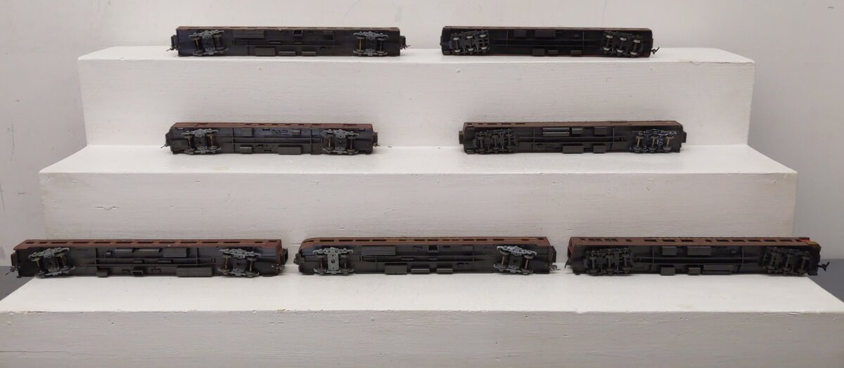 Rivarossi HO Gauge Assorted Pennsylvania Passenger Cars #342,118 [7] VG
