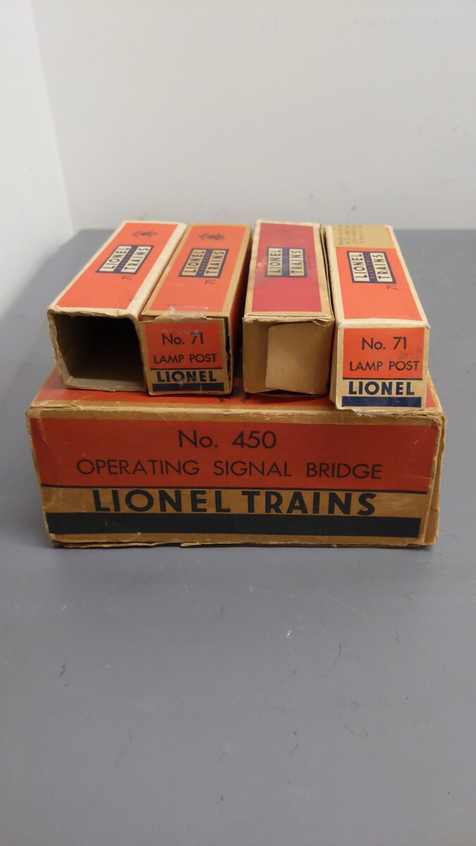 Lionel Vintage O Scale Accessories 71,71,71,71,260,260,450,450,154,140 [10] VG/Box