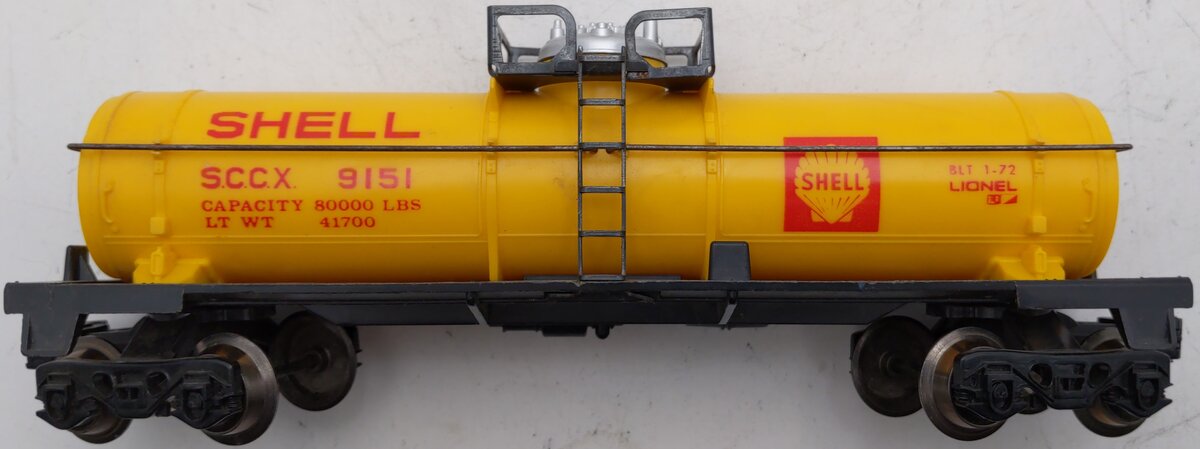 Lionel O Gauge Assorted Tank Cars: 6-9151, 6-9327, 6-9354, 6-9150 [4] VG