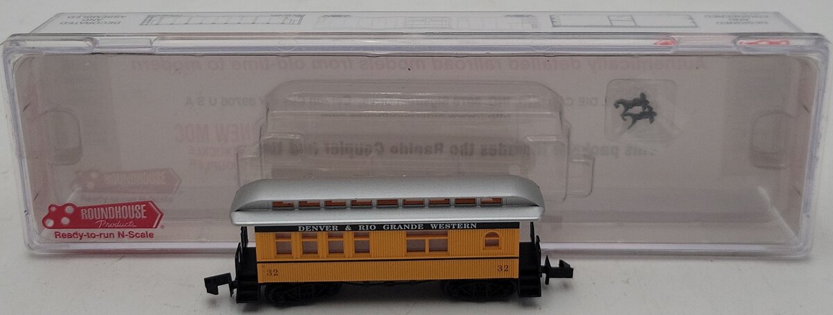 Roundhouse 85404 N Scale D&RGW 34' Overton Business Car LN/Box