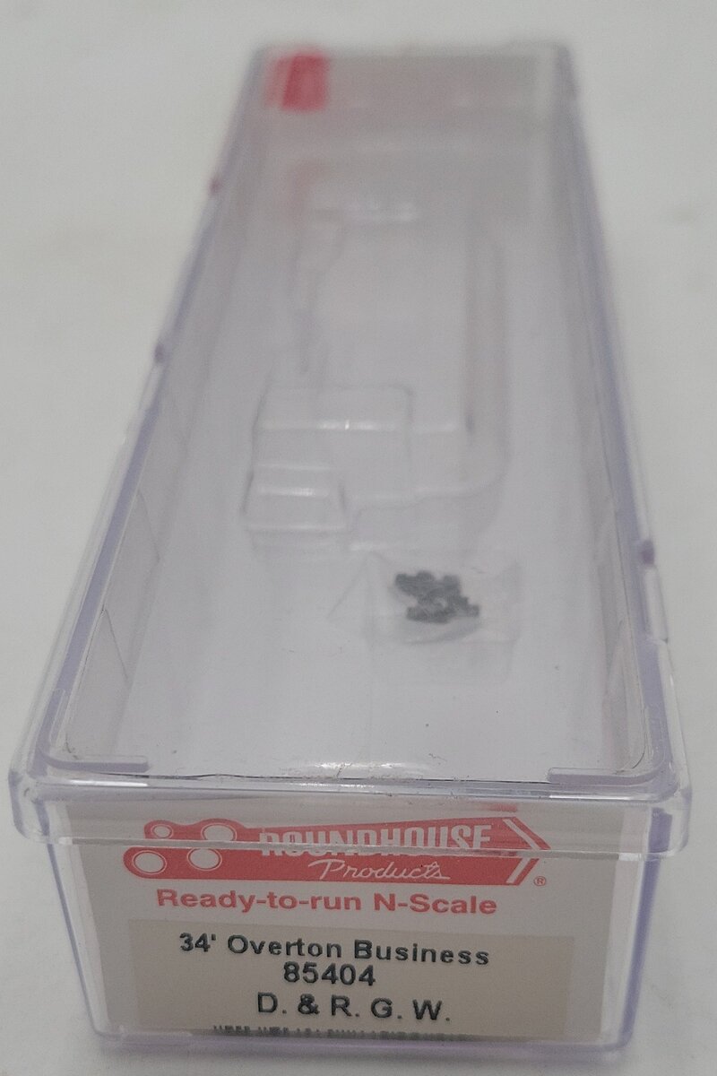 Roundhouse 85404 N Scale D&RGW 34' Overton Business Car LN/Box