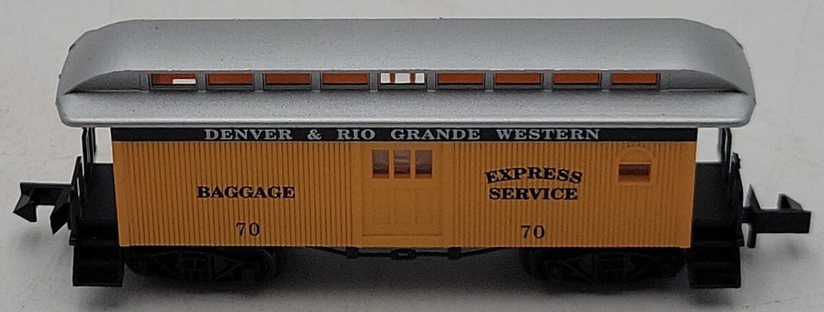 Roundhouse 85604 N Scale D&RGW 34' Overton Baggage Car LN/Box