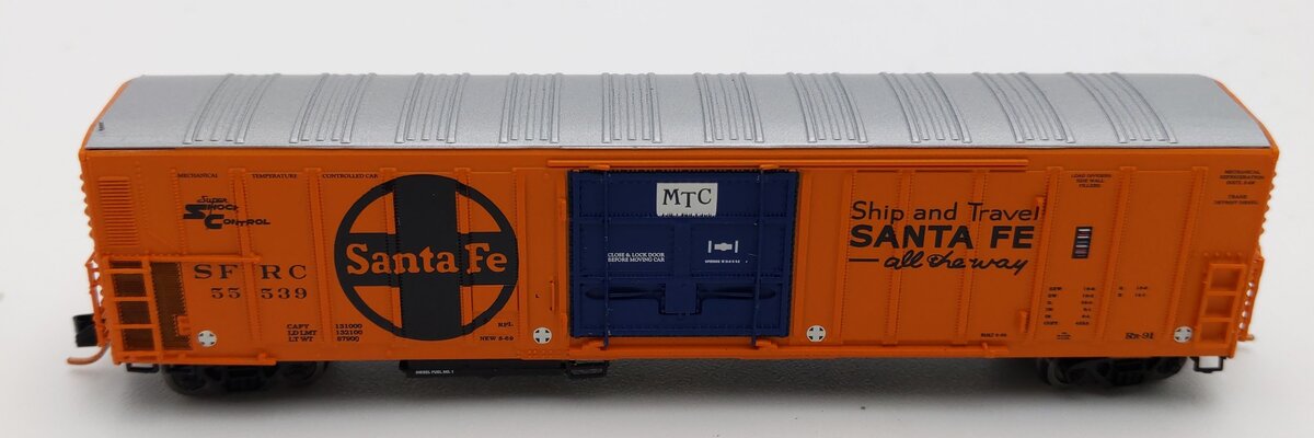InterMountain 68824-03 N Scale Santa Fe Refrigerator Car #55539 LN/Box