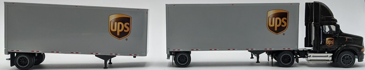 Tonkin 1:53 Diecast UPS Sterling Daycab W/28" Double Trailers NIB