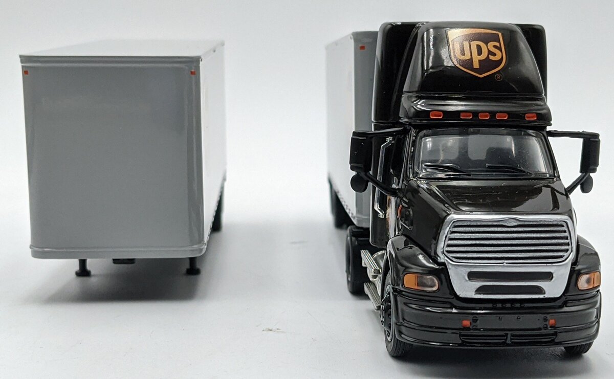 Tonkin 1:53 Diecast UPS Sterling Daycab W/28" Double Trailers NIB
