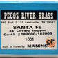 Pecos River Brass 1601 N Scale Brass Santa Fe 34' Covered Hopper EX/Box