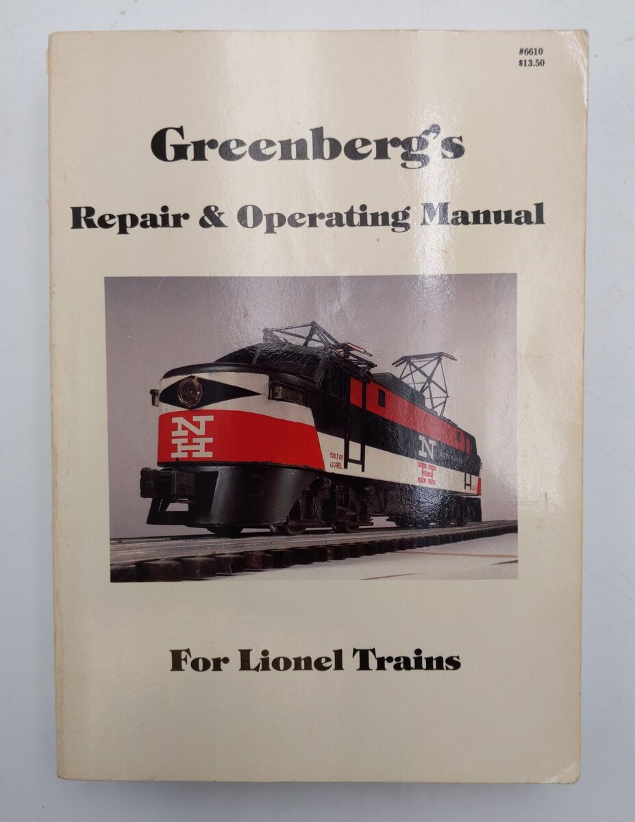 Greenberg's Repair and Operating Manual For Lionel Trains 1945-1969 Paperback VG