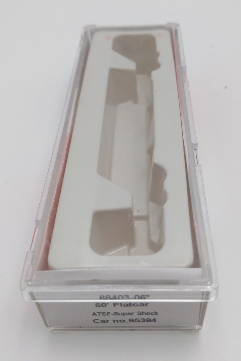 InterMountain 66403-06 N Scale ATSF Super Shock Flatcar #95384 LN/Box