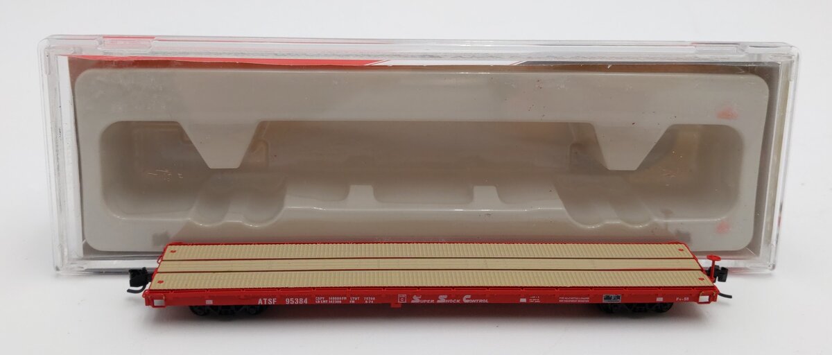 InterMountain 66403-06 N Scale ATSF Super Shock Flatcar #95384 LN/Box