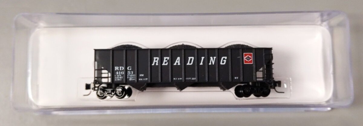 Pennzee 1028 Z Scale Reading 45 ft 3-Bay Hopper Car #41653 LN/Box
