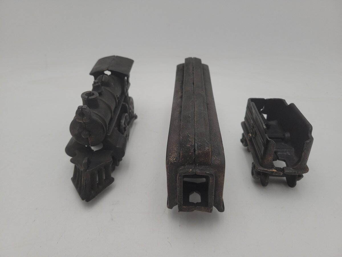 Acme 407 Cast Iron Train Pennsylvania Limited Woodbine Loco/Passenger & Tender EX