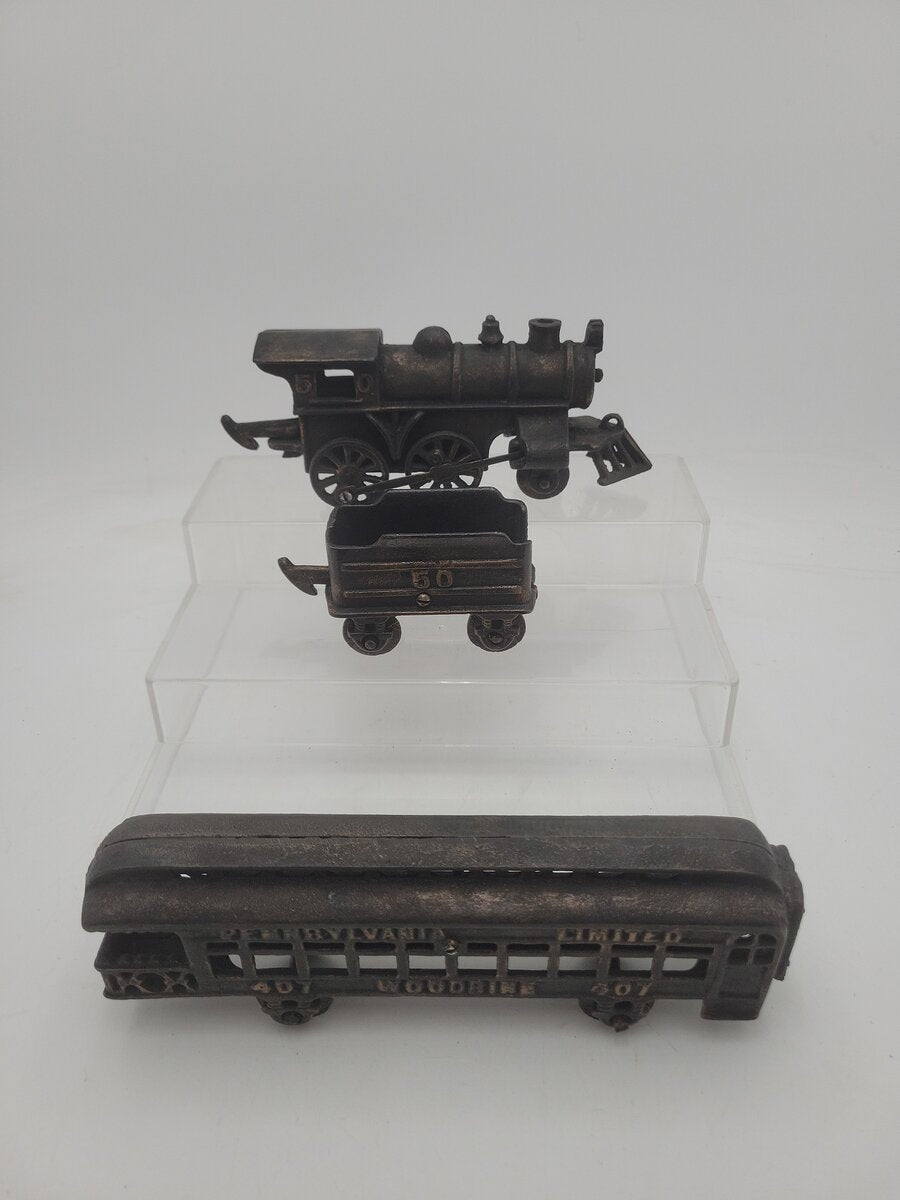 Acme 407 Cast Iron Train Pennsylvania Limited Woodbine Loco/Passenger & Tender EX
