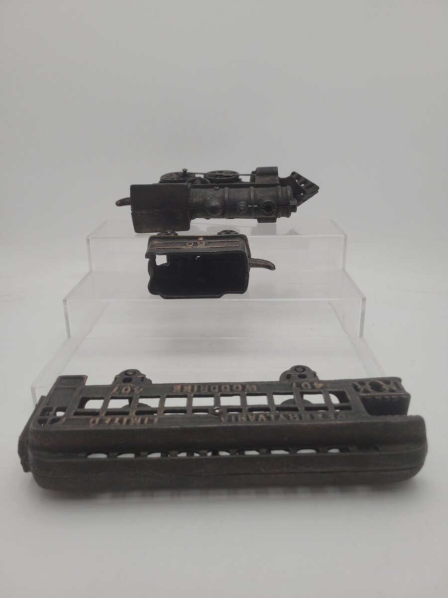 Acme 407 Cast Iron Train Pennsylvania Limited Woodbine Loco/Passenger & Tender EX