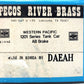 Pecos River Brass 1442 N Scale BRASS Western Pacific 1201 Series Tank Car VG/Box