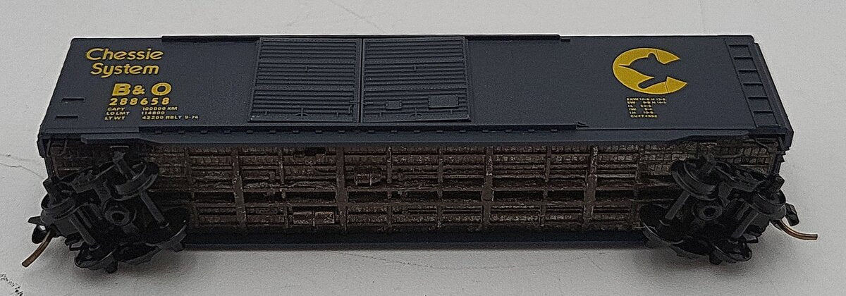 Micro-Trains 03400010 N Baltimore & Ohio 50' Standard Double Door Boxcar #288658 EX/Box