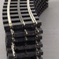 Gargraves 42-101S O 3 Rail Phantom Tinplate 42" Curve Plastic Tie Track (10) EX