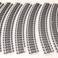 Gargraves 42-101S O 3 Rail Phantom Tinplate 42" Curve Plastic Tie Track (10) EX