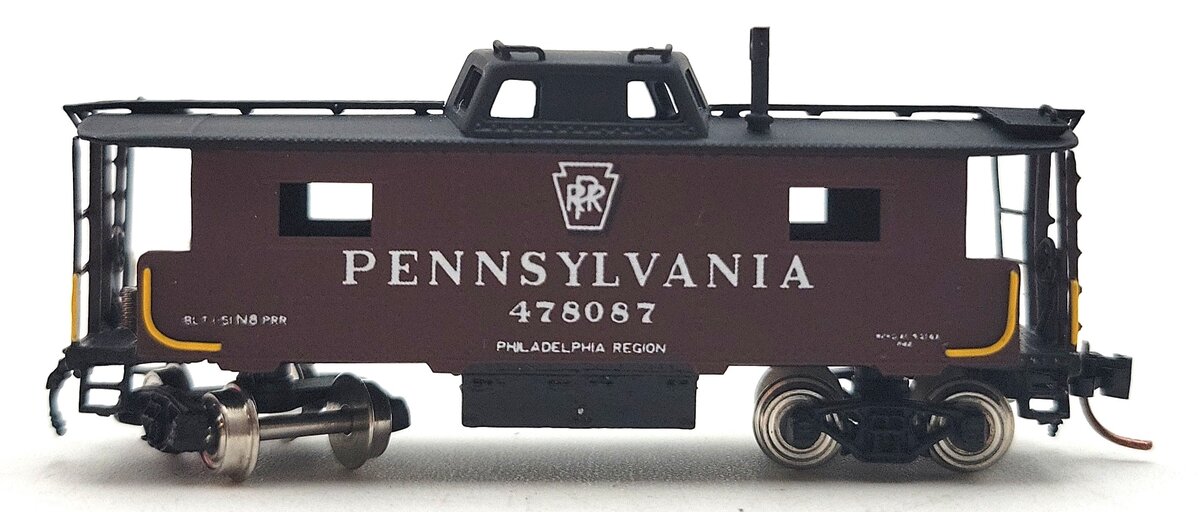 Key Imports N Scale Pennsylvania N-8 Caboose w/o Antenna - FP LN/Box