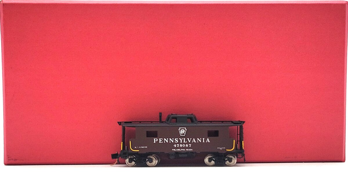 Key Imports N Scale Pennsylvania N-8 Caboose w/o Antenna - FP LN/Box