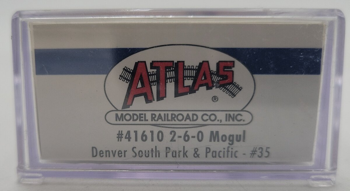 Atlas 41610 N Scale DSP&P 2-6-0 Steam Locomotive LN/Box