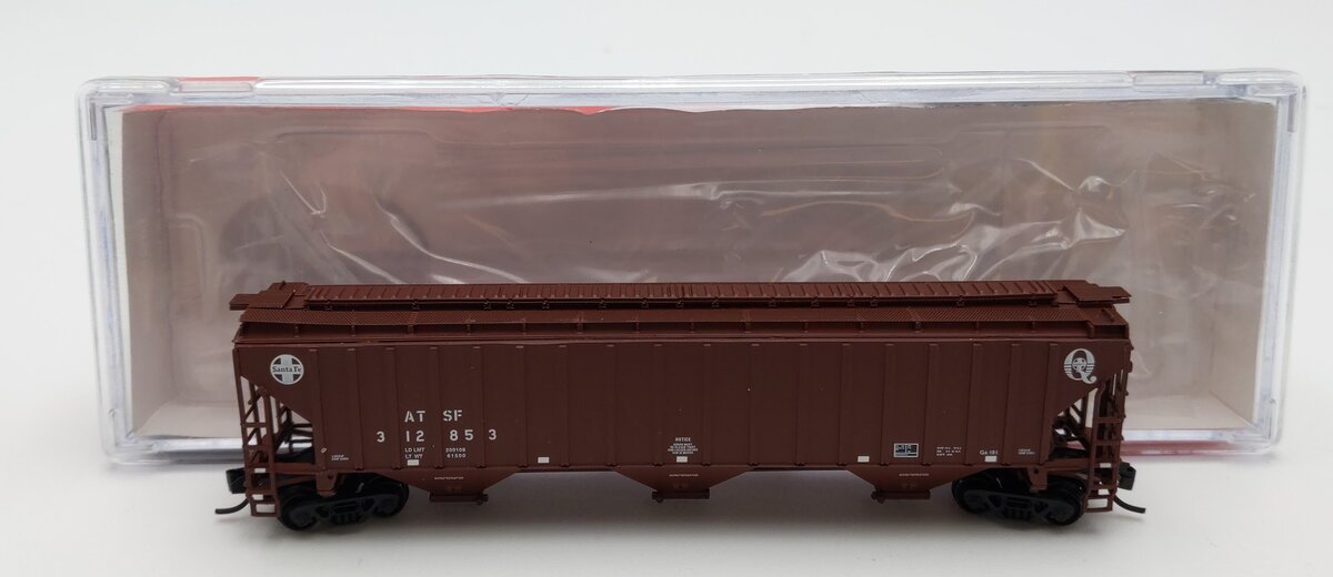 InterMountain 65361-12 N Scale ATSF 3 Bay Hopper #312853 LN/Box