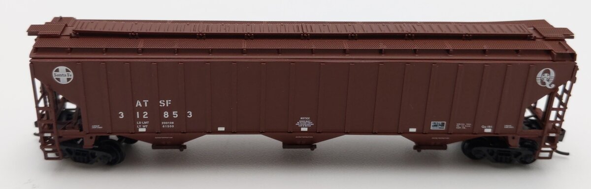 InterMountain 65361-12 N Scale ATSF 3 Bay Hopper #312853 LN/Box