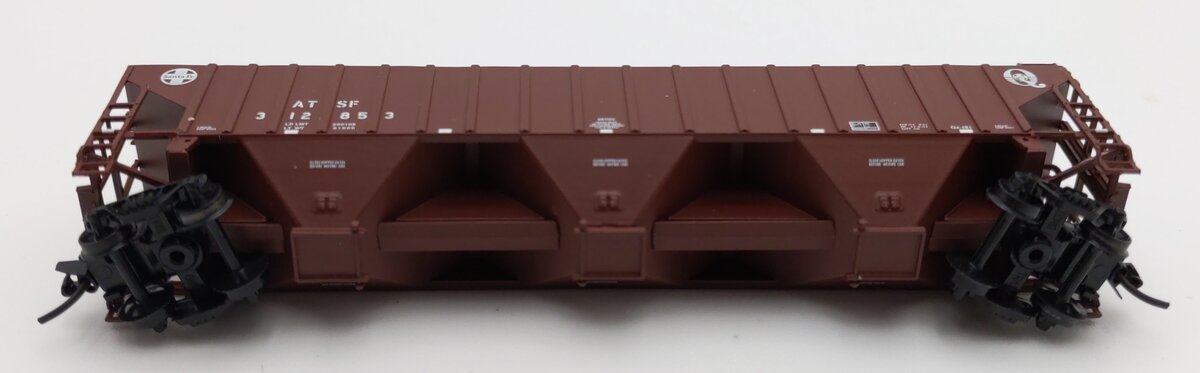 InterMountain 65361-12 N Scale ATSF 3 Bay Hopper #312853 LN/Box