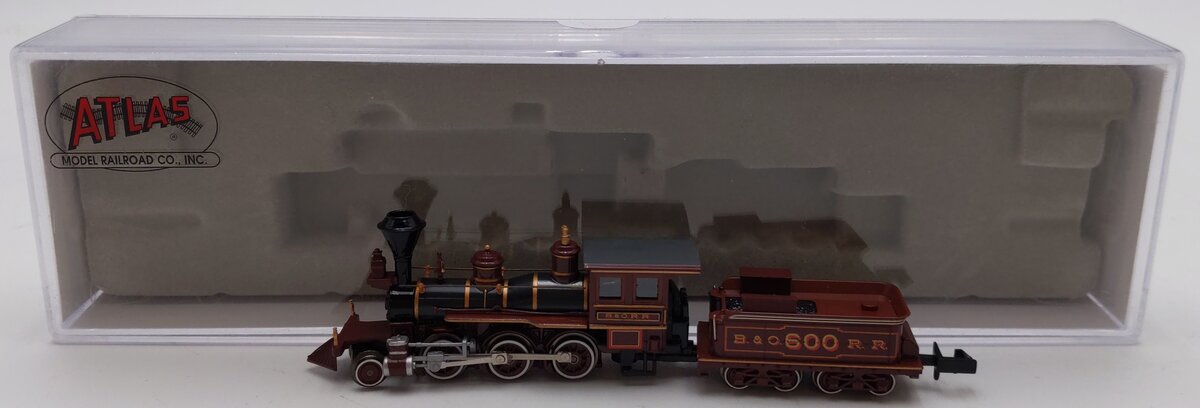 Atlas 41608 N Scale Baltimore & Ohio 2-6-0 Mogul Steam Locomotive #600 NIB