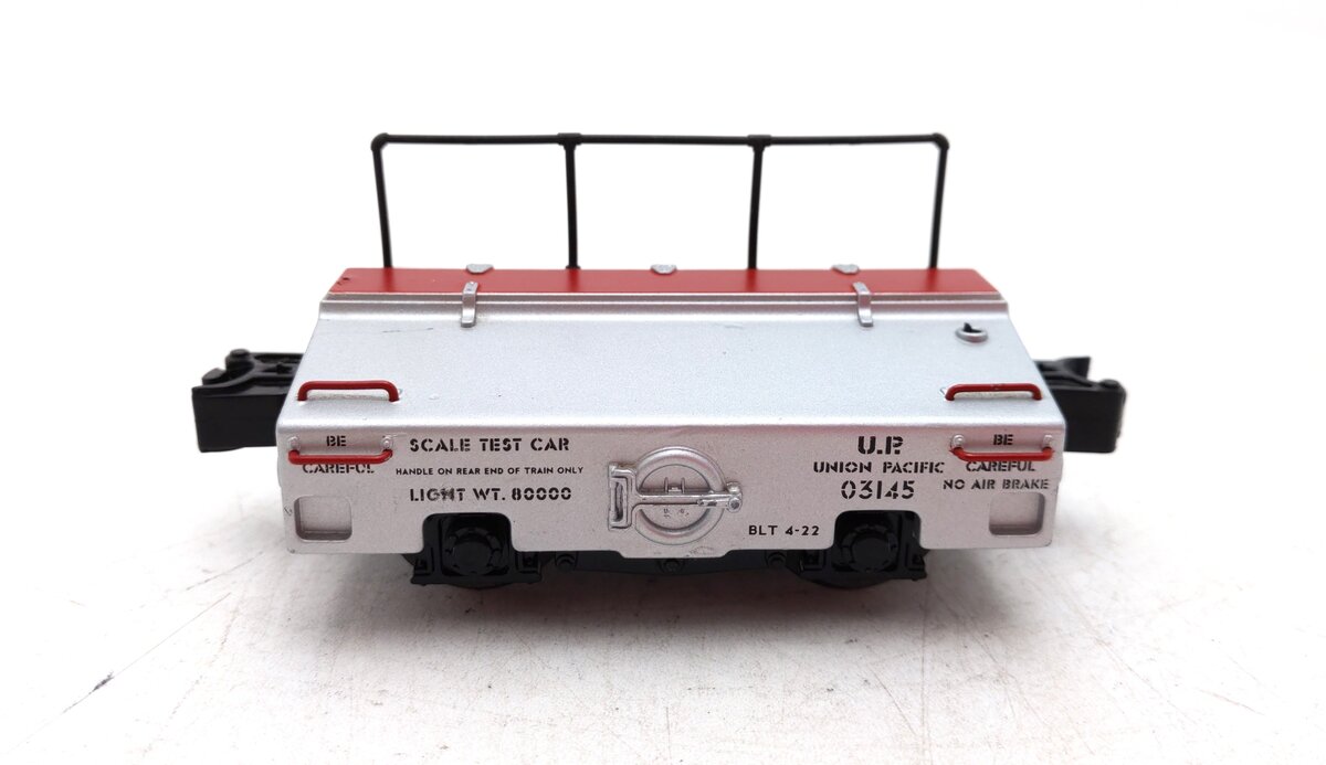 MTH 20-98215 O Gauge Union Pacific Die-Cast Test Car #03145 EX