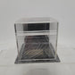 Acme A057 By Better Display 3mm Black & Mirror Case Top W/Black Base 4"x 4"x 4" LN