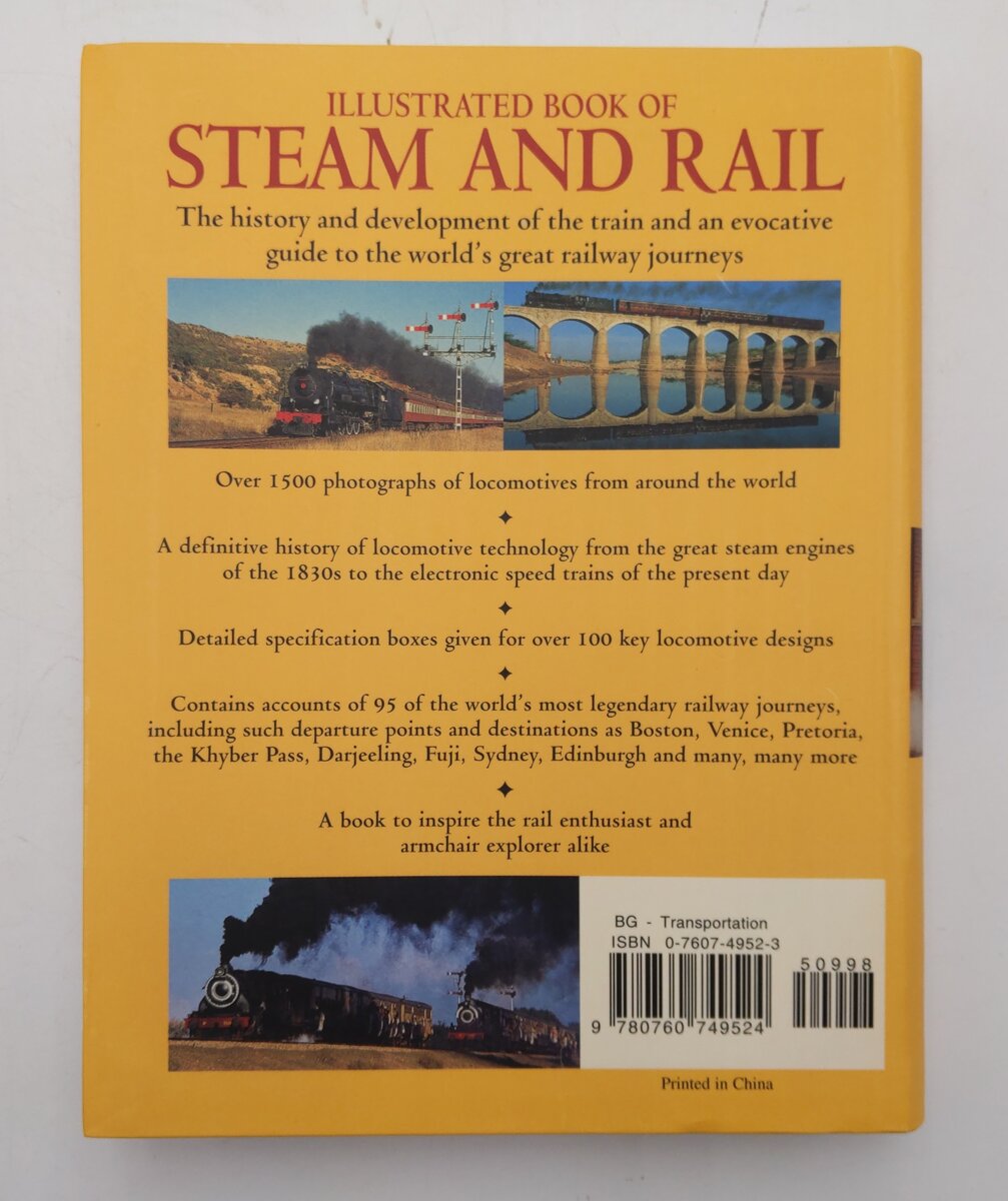 Illustrated Book Of Steam And Rail Paperback By Colin Garratt, Max Wade-Matthews EX