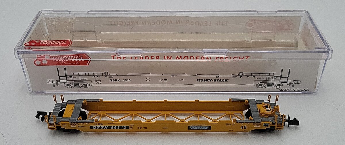 Roundhouse 8472 N Scale TTX Husky Stack #56842 LN/Box
