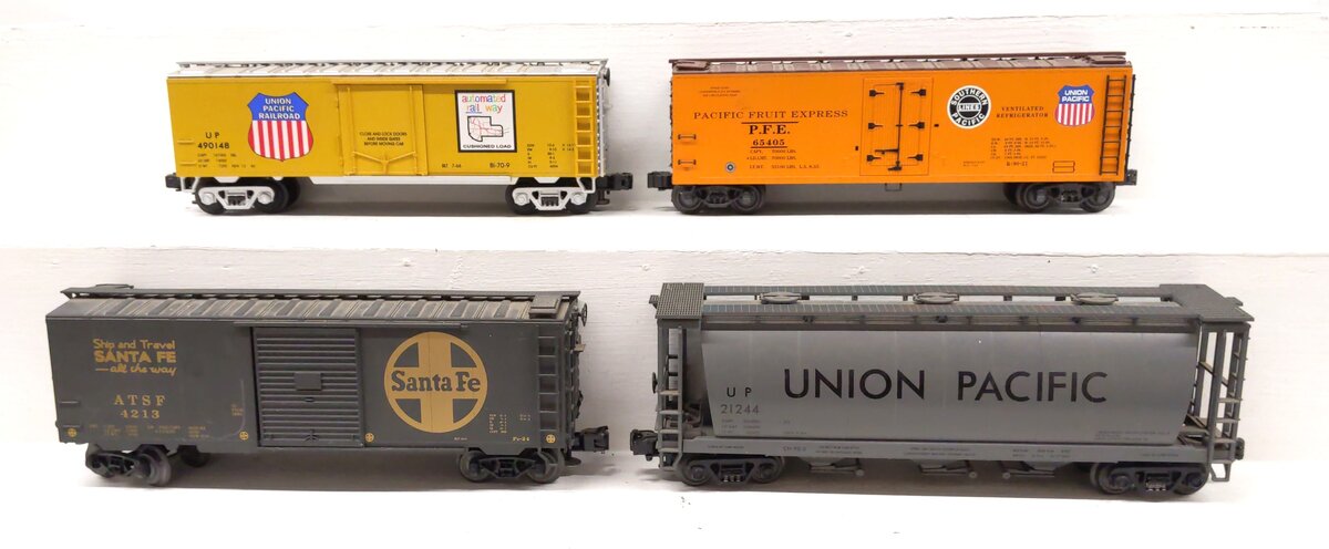 MTH & Other O Scale Assorted Freight Cars [4] VG
