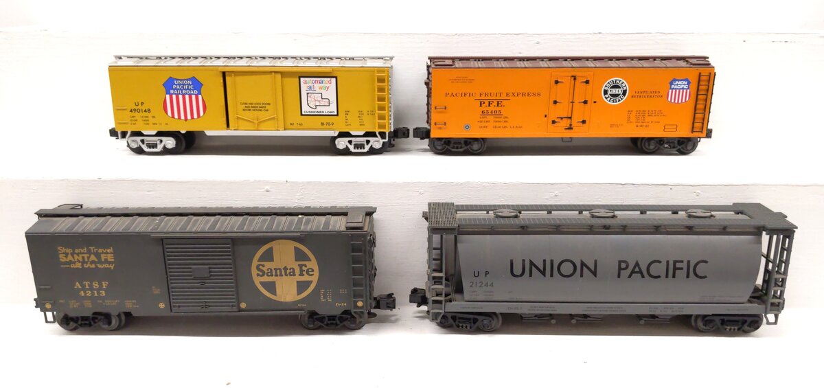 MTH & Other O Scale Assorted Freight Cars [4] VG
