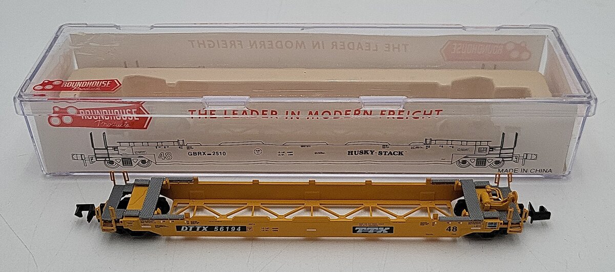 Roundhouse 8472 N Scale TTX Husky Stack #56194 LN/Box