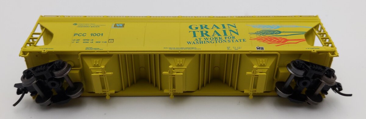 InterMountain 67092-13 N Scale PCC Grain Train 3-Bay Hopper #1001 LN/Box