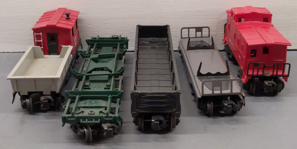 Lionel Vintage O Gauge Freight Cars #6062,3362,6119,1007 [5] VG