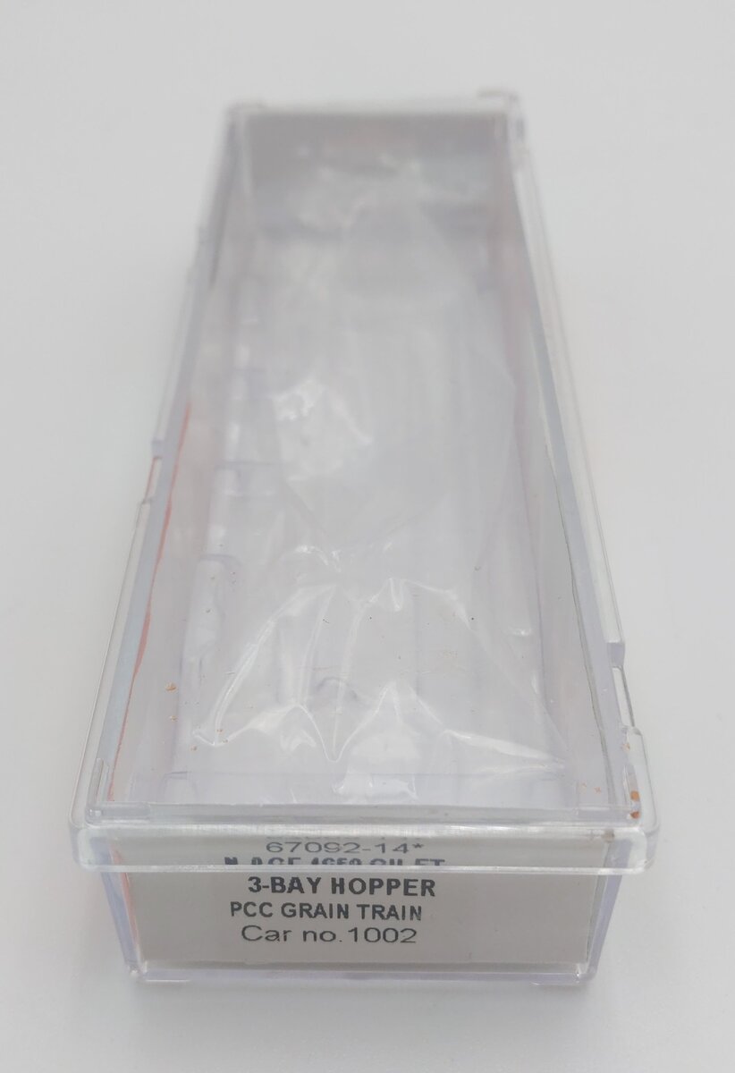 InterMountain 67092-14 N Scale Grain Train PCC 3-Bay Hopper #1002 LN/Box