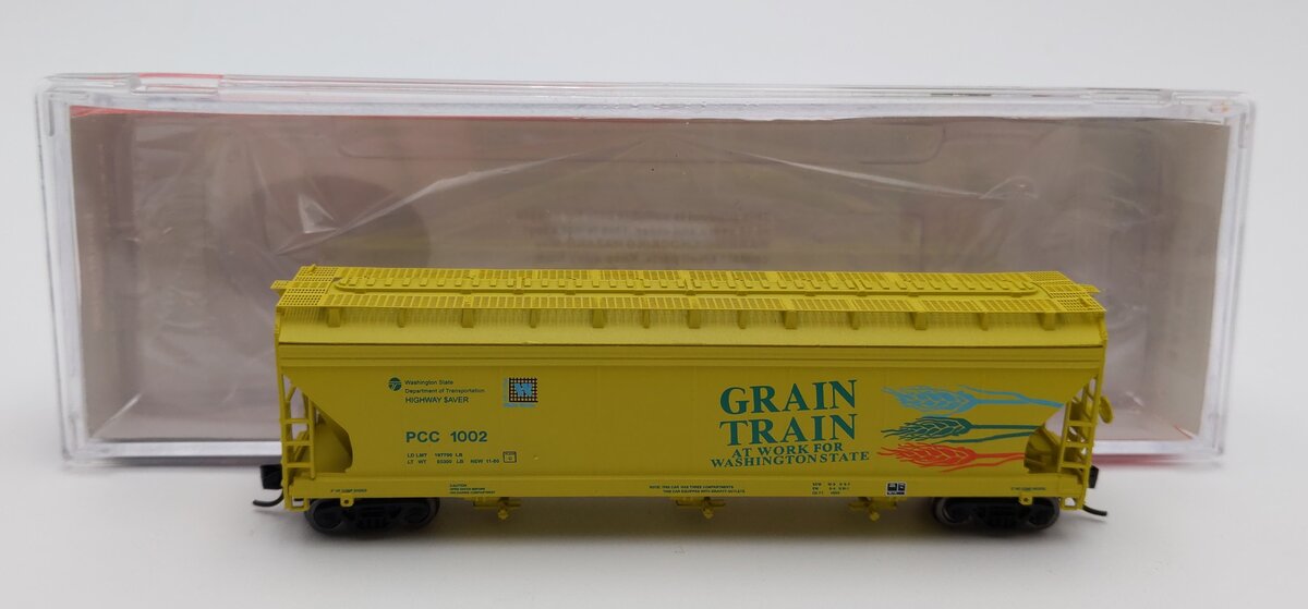 InterMountain 67092-14 N Scale Grain Train PCC 3-Bay Hopper #1002 LN/Box